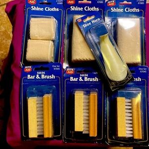 Suede Bar & Brush & Shine Cloth Bundle